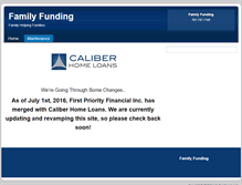 Tablet Screenshot of familyfunding.net